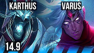 KARTHUS vs VARUS (MID) | 7/2/15, 700+ games | EUW Master | 14.9