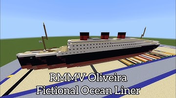 RMMV Oliveira | Minecraft Tutorial | 1:5 Scale Fictional Ocean Liner