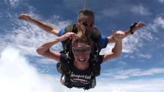 Jill's first tandem skydive at Skydive Houston August 13, 2011