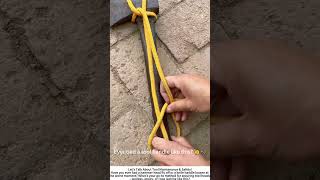 Securing an Axe Handle with Yellow Rope – Simple, Strong, Safe 🪓
