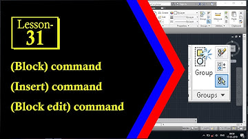 Block command Insert command Block edit command Autocad in Hindi Lesson 31