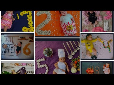 Baby photoshoot 0-10 month ideas ! DIY photoshoot ....🥰😍