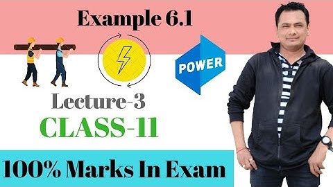 Example 6.1 chap06 work, energy and power
