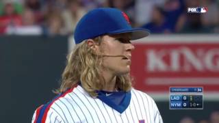 Syndergaard throws at Utley