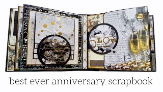 anniversary scrapbook| mini album | wedding album