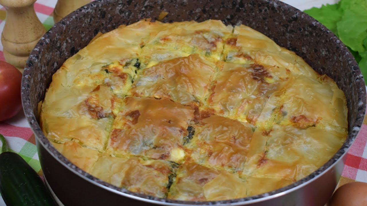 Сочна Баница с готови кори, сирене и спанак | Cheese Breakfast