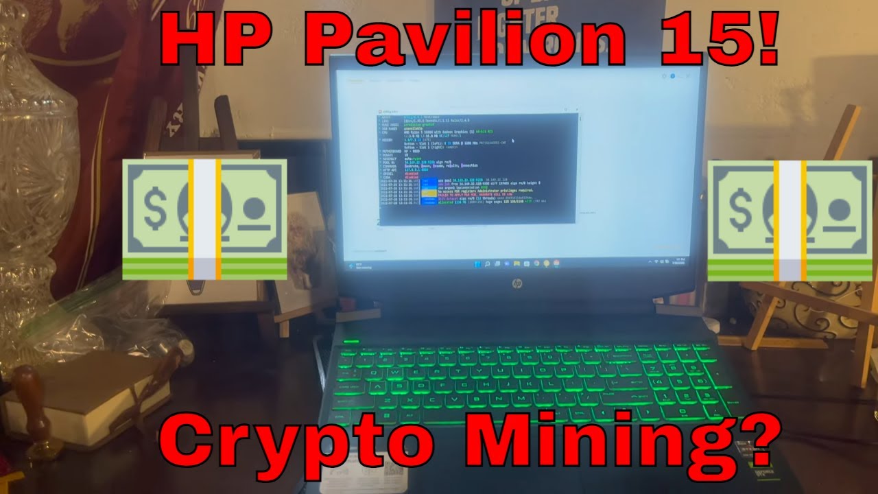 HP Pavilion 15 Gaming Laptop Crypto Mining! Can You Mine Bitcoin with