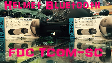 Helmet Bluetooth FDC TCOM-SC Rs 2800 Unboxing | Regal Rider