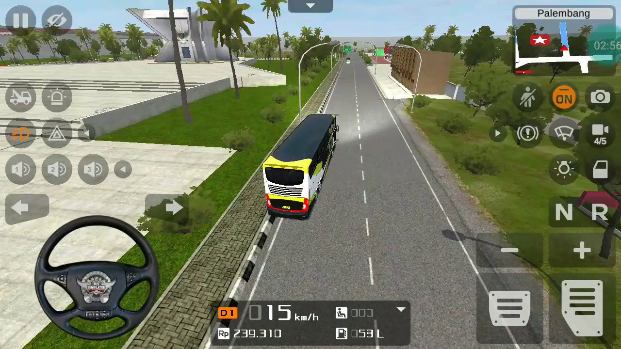 new map Indonesia Simulator route Jambi city's by Game sikho friends