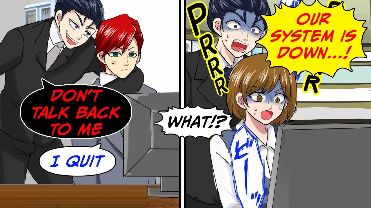 My boss said that I was fired because I talked back at him, so I quit my job