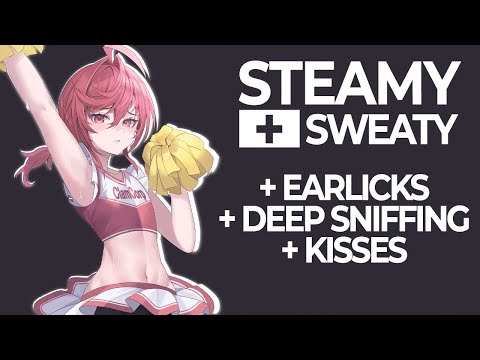 (ASMR) Steamy! Sweaty! (Deep Sniffing, Smells, Kisses, Licking)