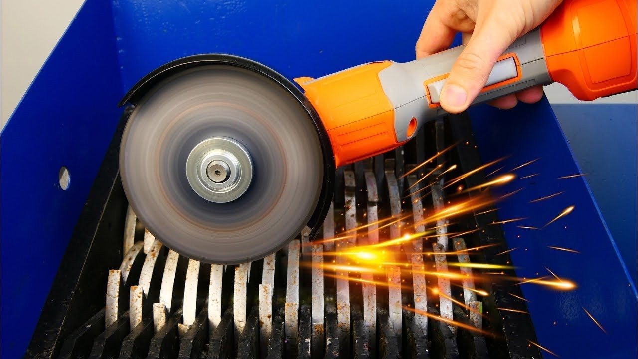 Shredding Machine Vs Angle Grinder It's Crazy YouTube