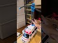Robot toy on a Ambulance minicar #robot #minicar #toys