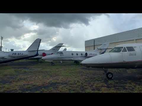 Aviões parados no Aeroporto de Maringá