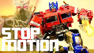 EPISCHE STRIJD! Optimus Prime vs. Scourge / Transformers stop-motion