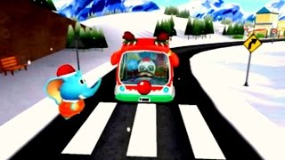 Wheels on The Bus App - Panda Bear Bus Game! screenshot 1