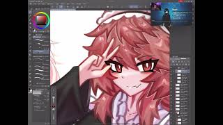 Maid Casey Art Collab Speedrender