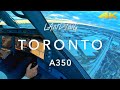 TORONTO | A350 LANDING 4K