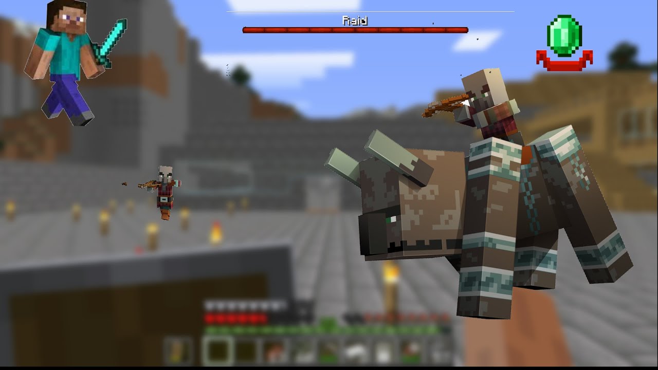 I DEFENDED A RAID AND WON | MINECRAFT | #9 - YouTube