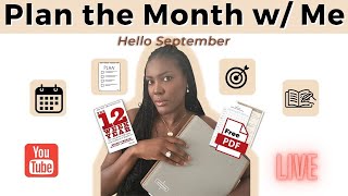 MONTHLY PLANNING + Reset Routine for PRODUCTIVITY ✨ - 12-Week Year, monthly goals, intentions