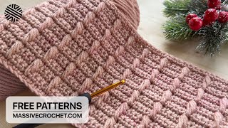 VERY EASY & FAST Crochet Pattern for Beginners! ☄️ ☑️ UNIQUE Crochet Stitch for Baby Blanket & Bag