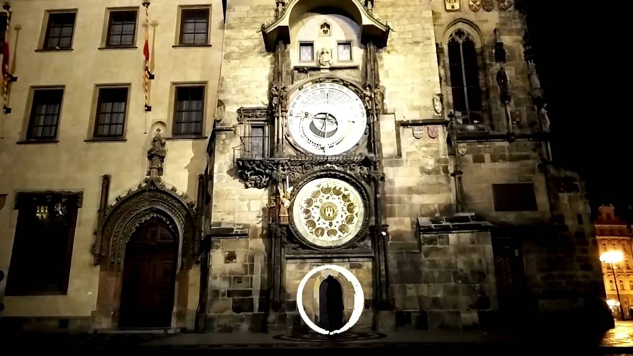 Lights and shadows in the street of Prague