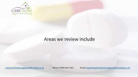 Medication audit for adult social care