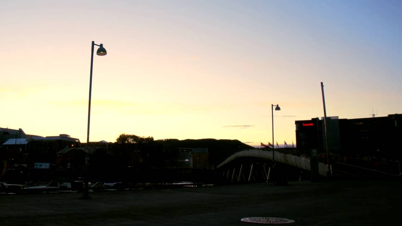 Sunset over Solsiden, Trondheim   [Timelapse]