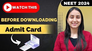 NEET 2024: Must Watch before Admit Card gets Released🔥 #neet #neet2024 #update image