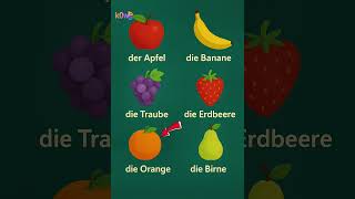 Wenn du dieses Obst kennst, bist du fruchtig gut in Deutsch! 🍓🇩🇪