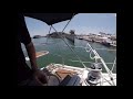 Single handed docking with the wind coming off the dock