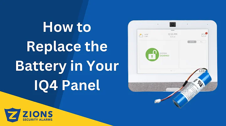 How to Change the Battery on your Qolsys IQ4 Panel