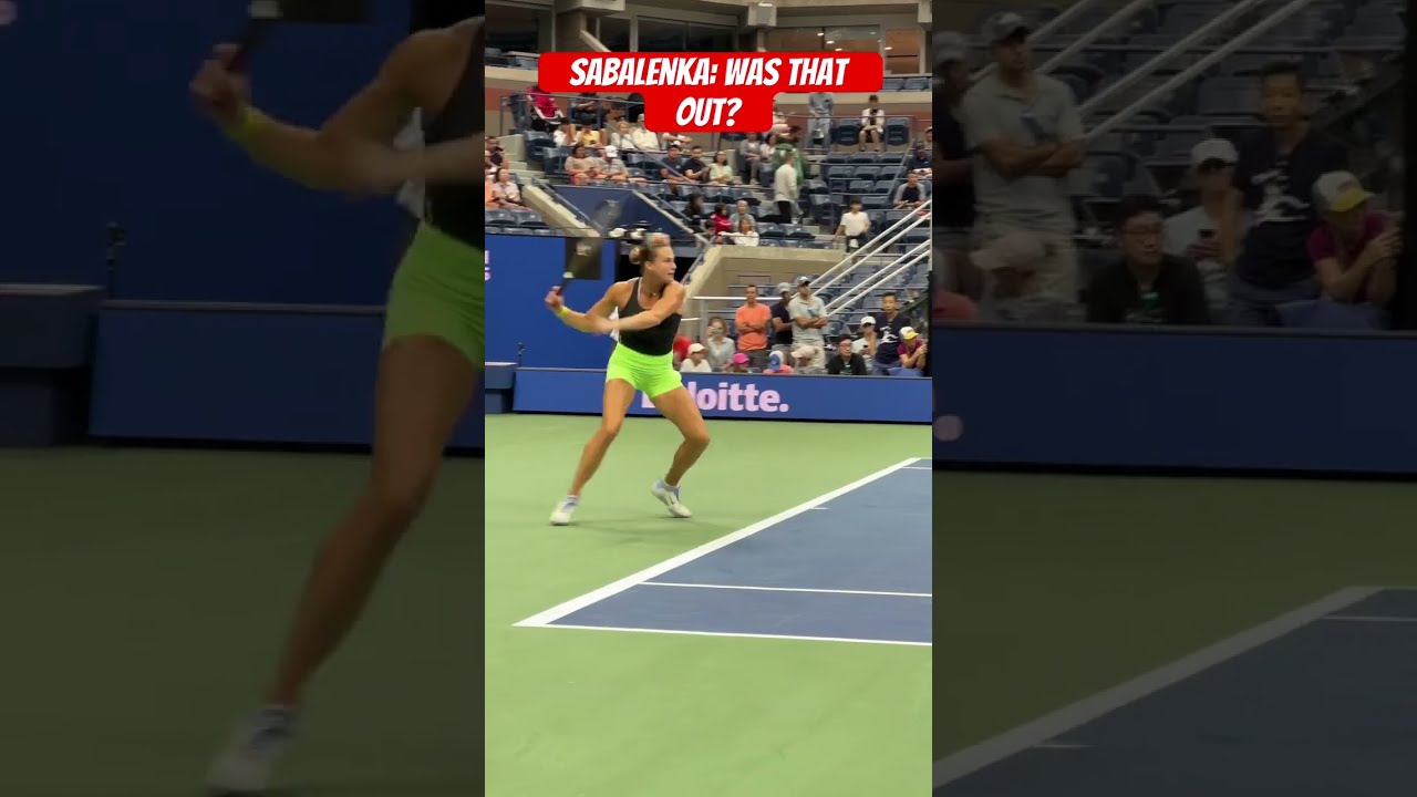 Aryna Sabalenka Questions “Out” Call During US Open Practice 👀