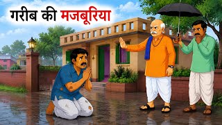 गरीब की मजबूरी हिंदी कहानी | GARIB KA PARIVAR | HINDI KAHANIYA | MORAL STORIES | CARTOON VIDEO 
