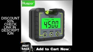 Huepar Digital Inclinometer Level Box Gauge Angle Meter Finder Electronic Protractor Backlight LCD B
