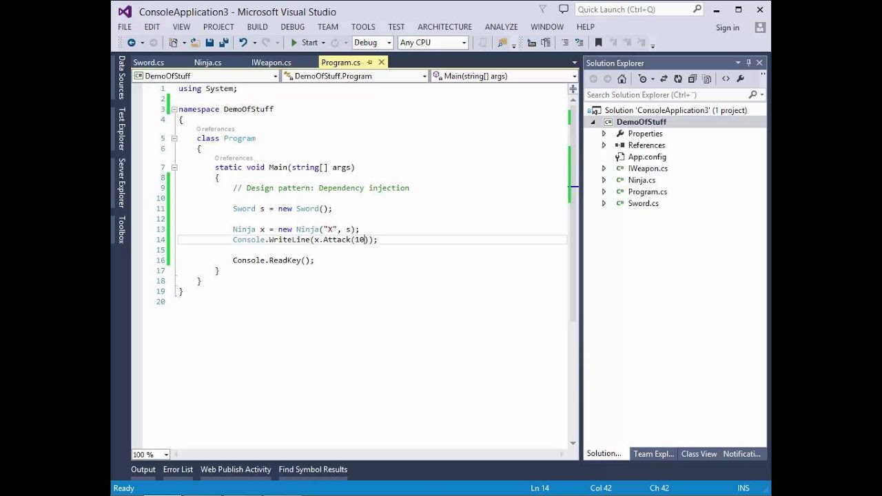 Design pattern   Dependency injection