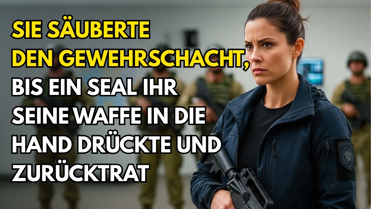 Sie reinigte gerade den Waffenraum bis ein SEAL ihr seine Waffe reichte und einen Schritt zurück