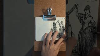 Inktober 2025 Day 24 - Rowdy #inktober #inktober2025 #drawing #dance