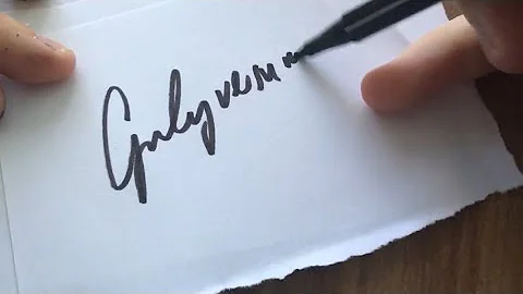 Wie mache ich meine Unterschrift schön?