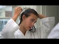 Hair rituel by sisley  revatilizing fortifying serum tutorial  woman