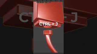 Stop connecting edges one by one. Use Bridge Edge Loops instead #blendertips #blendertricks
