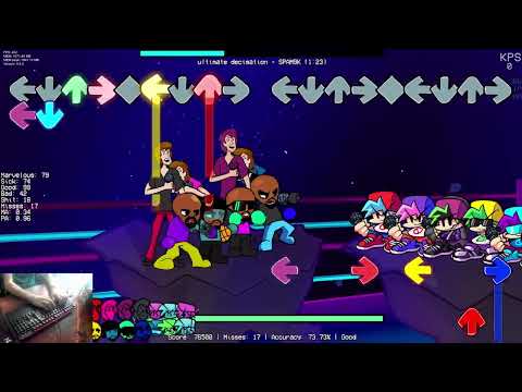 [FNF] Ultimate Decimation 9key (only SPAM) 57 miss