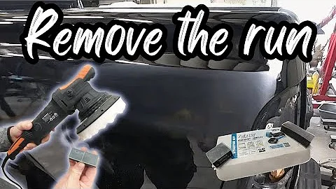 How to remove a run in your clear coat for the best results