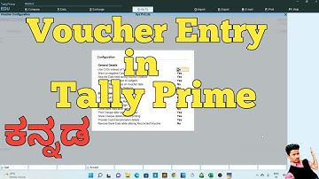Voucher Entry In Tally Prime(Kannada)