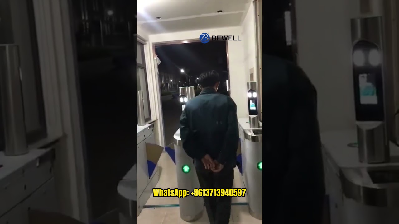 Bewell Factory Price Durable Auto Barrier Gate Flap Turnstyles for Indoor Outdoor