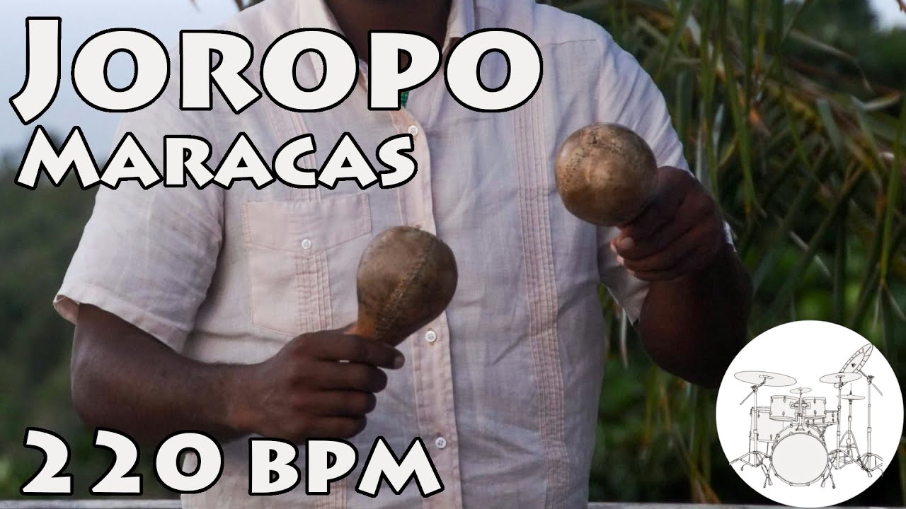 Joropo Maracas 220 bpm Play Along Drums Ritmo Para Tocar Maracas