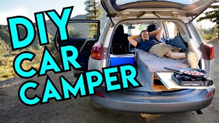 How to Turn Any SUV Into a TINY CAMPER!! (No Permanent Modifications)