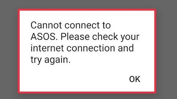 ASOS Fix Cannot Connect to ASOS. Please check your internet connection and try again Problem Solve