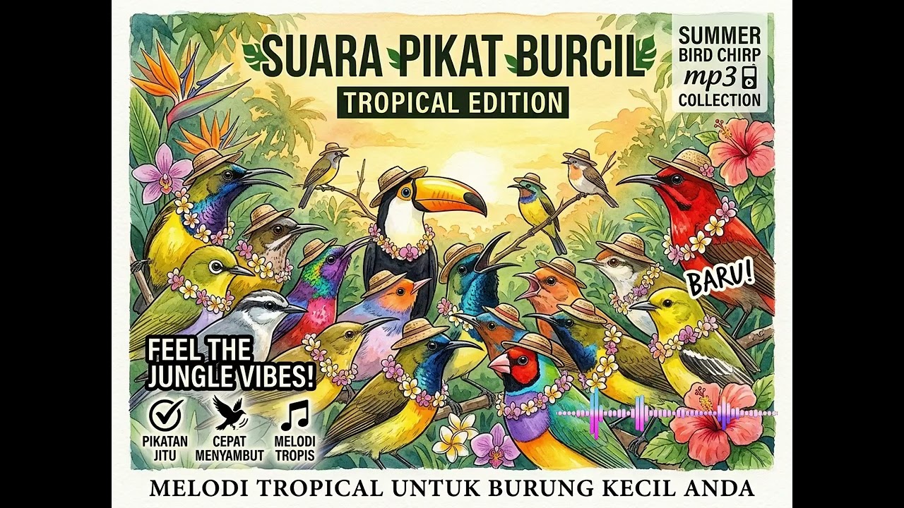 Pikat Burcil Anti Zonk Paling Ampuh 2026  Suara Pemikat Burung Kecil Bikin Cepat Datang