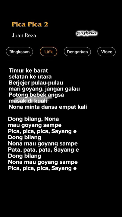 Pica Pica 2 - Juan Reza 🎶 #lyrics #viraltiktok